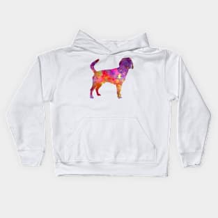 Beagle Harrier in watercolor Kids Hoodie